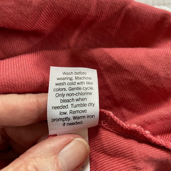 Croft & Barrow A-Line Shirtdress Short Sleeve Knee Length Mauve Pink Size Small - Picture 5 of 11